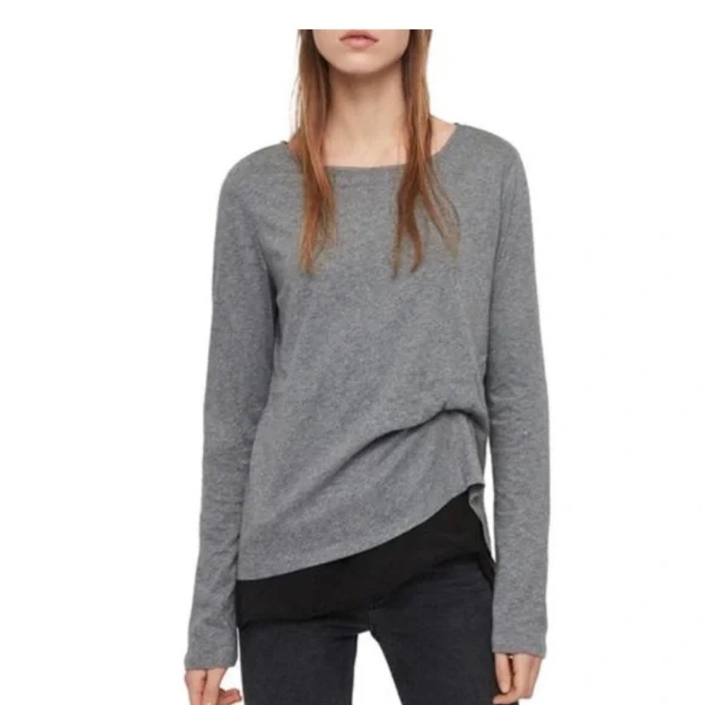 AllSaints Bev Mira Gathered Tee